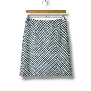 Ann Taylor Tweed Houndstooth A-Line Skirt Size 2 NWT